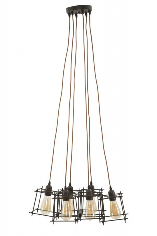 Pendul negru din metal, 16 x 16 x 16 cm, Stick Mauro Ferreti