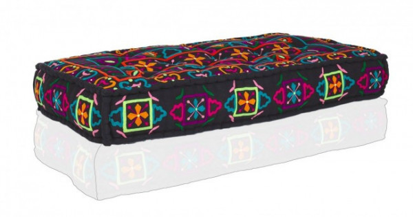 Perna pentru canapea multicolora din material textil, 160x80x20, Latika Fantasy Bizzotto