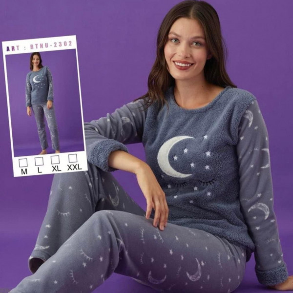 Pijama Dama, Cocolino, Albastru, PFC-93
