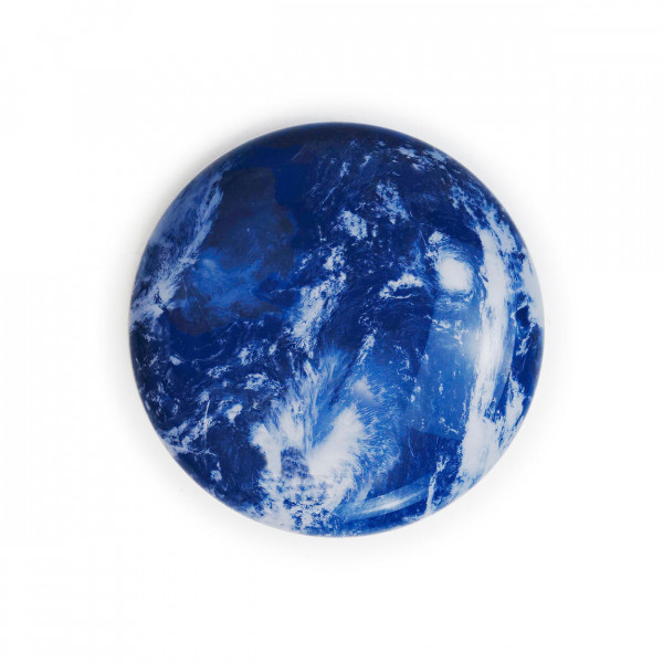 Plafoniera LED Earth M, albastru, dimabil, cu telecomanda, lumina rece / neutra, Kelektron