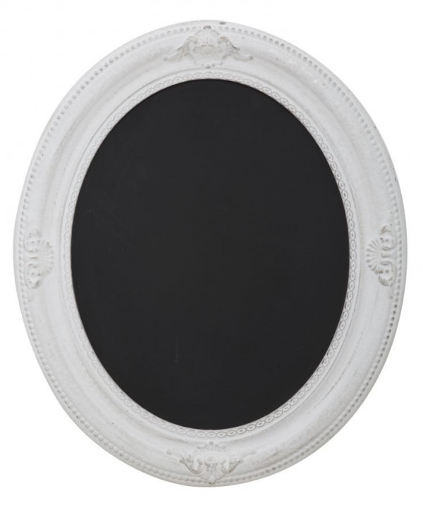 Tabla de scris / decorativa din lemn, alb / negru, 53 x 3 x 63 cm, Kensington Mauro Ferreti
