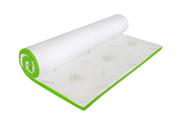 Topper saltea Aloe Vera 3+2 Memory Cool Gel, 90x200 cm - Img 1