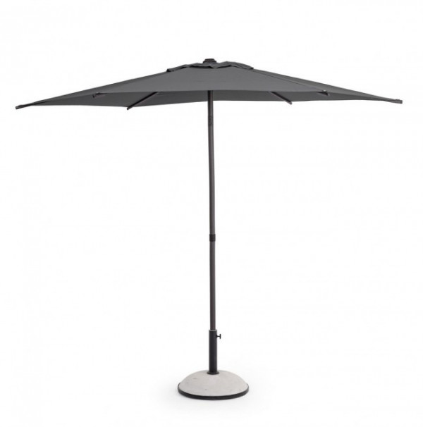 Umbrela de gradina cu brat pivotant gri antracit din poliester si metal, ∅ 270 cm, Samba Bizzotto - Img 1