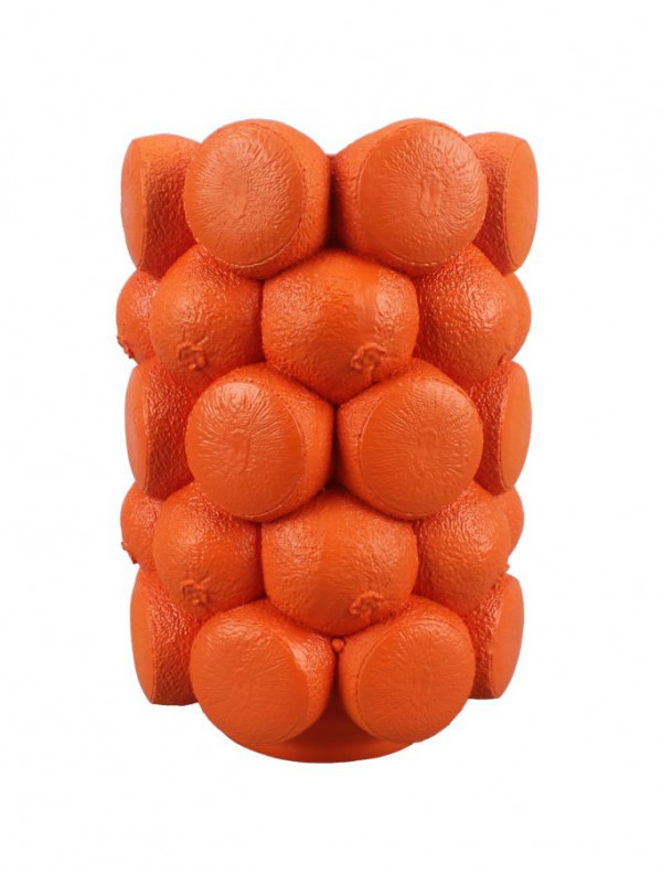 Vaza portocalie din rasina, ø 19 x 28 cm, Orange Mauro Ferreti