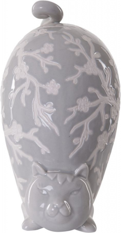 Decoratiune gri din ceramica, 15 x 8 x 17,5 cm, Soft Mauro Ferreti