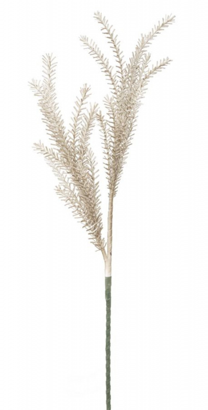 Floare artificiala crem / verde din plastic si metal, ø 35 x h93 cm, Bulrush Mauro Ferreti - Img 1