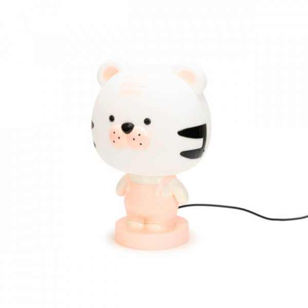 Lampa de veghe pentru copii Cute Pet Tiger 2, 1x E14 / 7W / 12V, roz, Kelektron