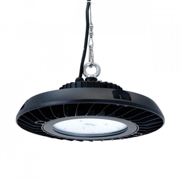 Lampa industriala suspendata SMD Ufo H, negru, Max 210W, lumina rece, Kelektron