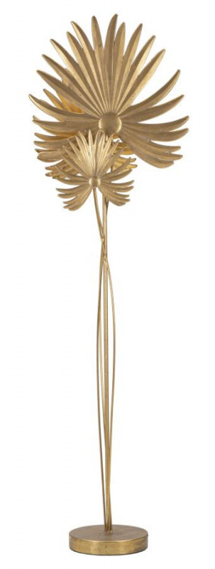 Lampadar auriu din metal, Soclu E27 Max 40W, 54x27x166 cm, Exotic Mauro Ferretti