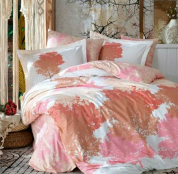Lenjerie de pat, bumbac 100% poplin, multicolor, 4 piese, HBP-56