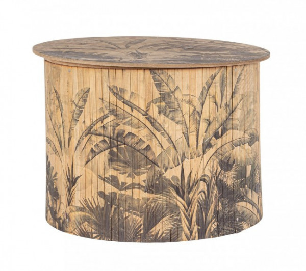 Masuta de cafea finisaj natural din Bambus, ∅ 58 cm, Nariko Bizzotto