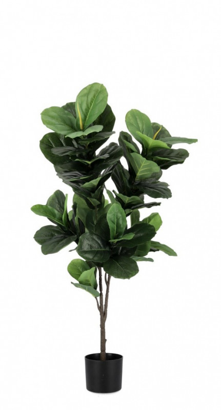 Planta artificiala decorativa cu ghiveci, 120 cm, Ficus Bizzotto