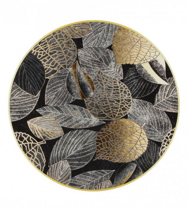 Tablou decorativ in ulei multicolor din metal si panza, ∅ 90,8 cm, Coralie Bizzotto