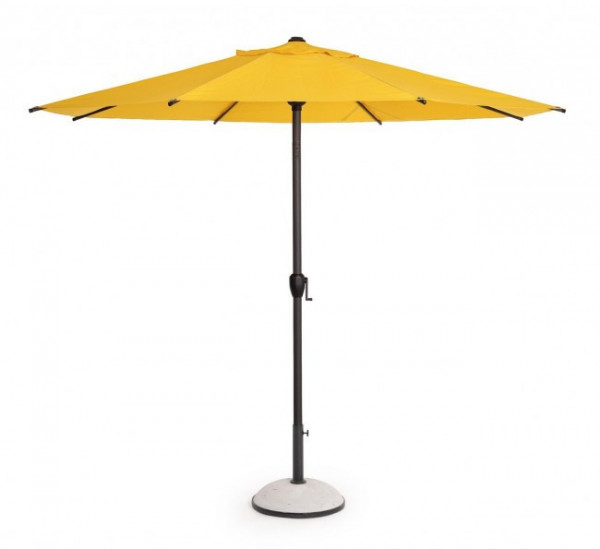 Umbrela de gradina cu brat pivotant galbena din poliester si metal, ∅ 300 cm, Rio Bizzotto - Img 1