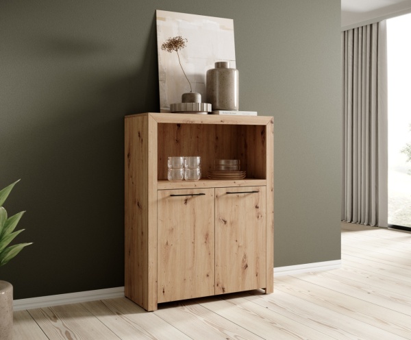 Comoda cu doua usi, 93x38x120 cm, JANEZ, ADRK Furniture