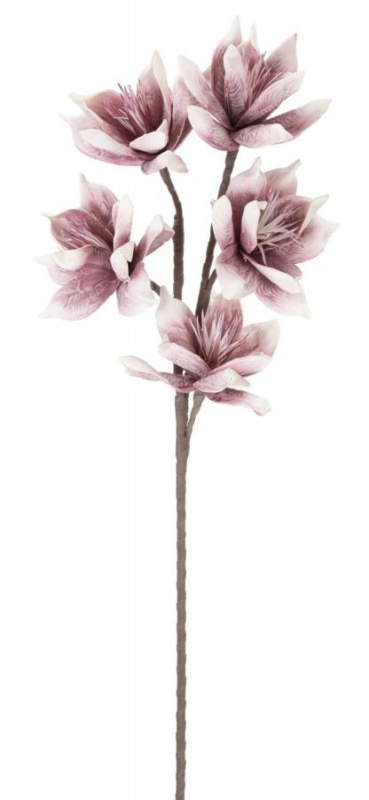 Floare artificiala roz / verde din plastic si metal, ø 20 x H96 cm, Wintersweet Mauro Ferreti