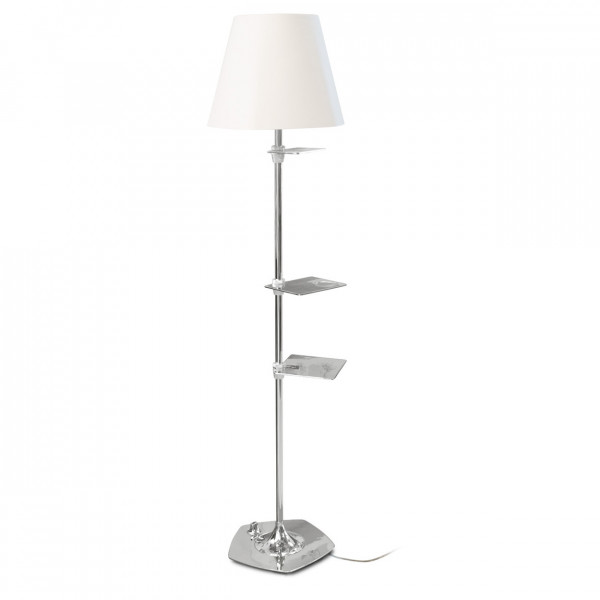 Lampa podea Shelf O, Soclu E27, Max 60W, portocaliu / crom, Kelektron - Img 1