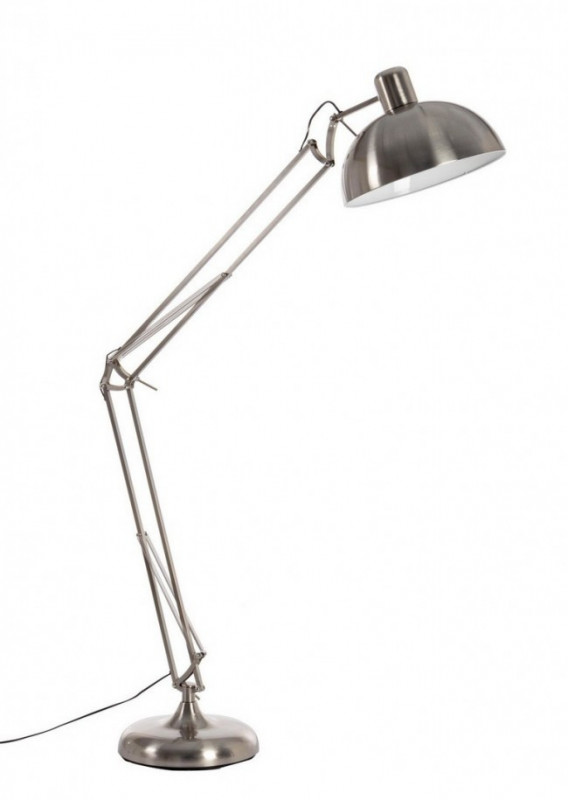 Lampadar Reglabil, Soclu E27, Max 75W, Argintiu
