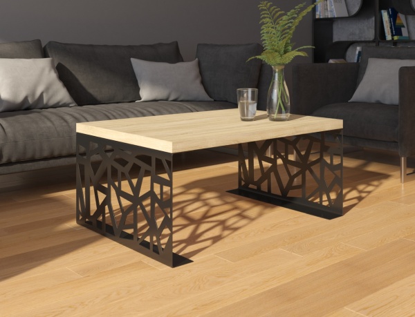 Măsuță de cafea, 100x70 cm, Semanier, ADRK Furniture