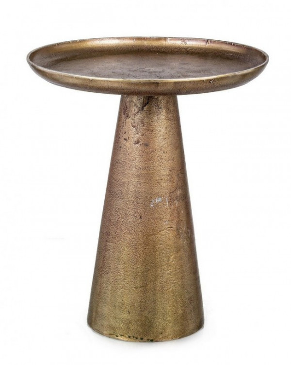 Masuta de cafea aurie din metal, ∅ 39 cm, Kulvir Bizzotto