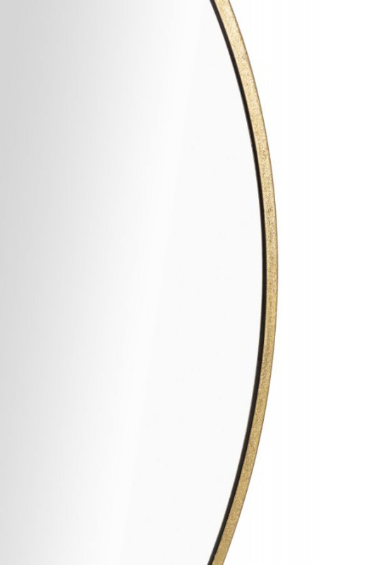 Oglinda decorativa aurie cu rama din metal, ∅ 100 cm, Elegant Mauro Ferretti - Img 2