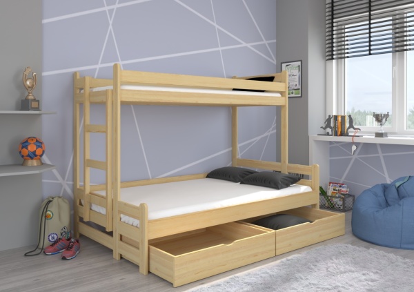 Pat supraetajat pentru 3 persoane Benito, ADRK Furniture