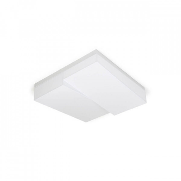 Plafoniera LED Step, alb, dimabil, cu telecomanda, lumina calda / neutra / rece, Max 145W, Kelektron