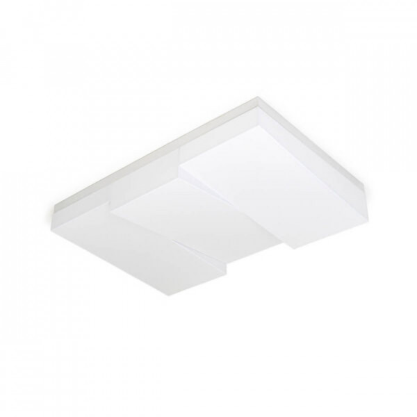 Plafoniera LED Step, alb, dimabil, cu telecomanda, lumina calda / neutra / rece, Max 215W, Kelektron - Img 1