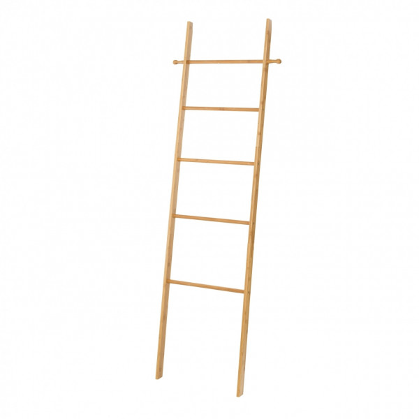 Suport pentru rufe si prosoape Ladder, Wenko, 43 x 170 cm, bambus, natur