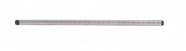 Suport vertical pentru rafturi depozitare modulare crom din metal, 75 cm, Lux Bizzotto