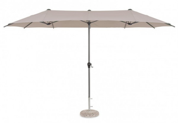 Umbrella de soare dubla, antracit, 200x400 cm, Brasil, Yes