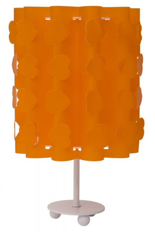 Veioza portocalie din plastic, ø 19 x h31 cm, Cuori Mauro Ferreti