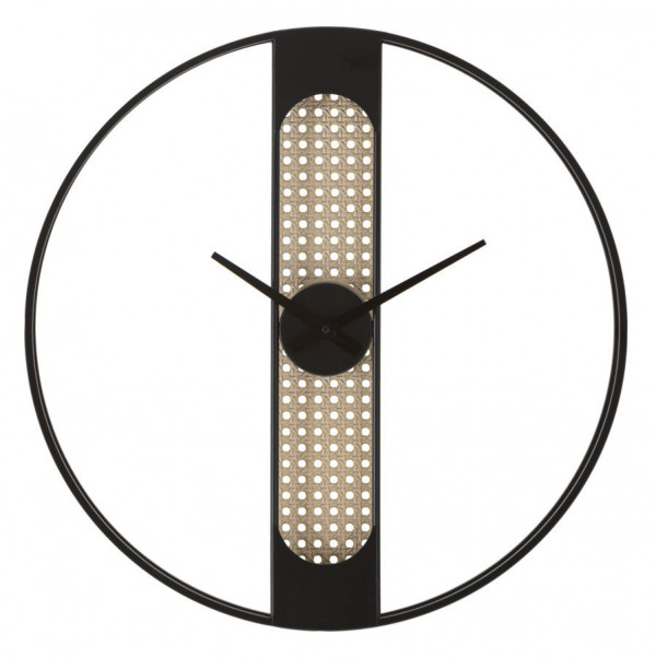 Ceas decorativ negru din metal, ∅ 60 cm, Ribby Mauro Ferretti - Img 1