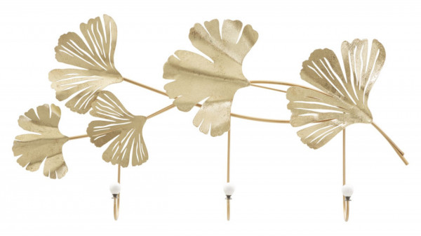 Cuier suspendat auriu din metal, 73,5x7,5x43,5 cm, Goldy Mauro Ferretti
