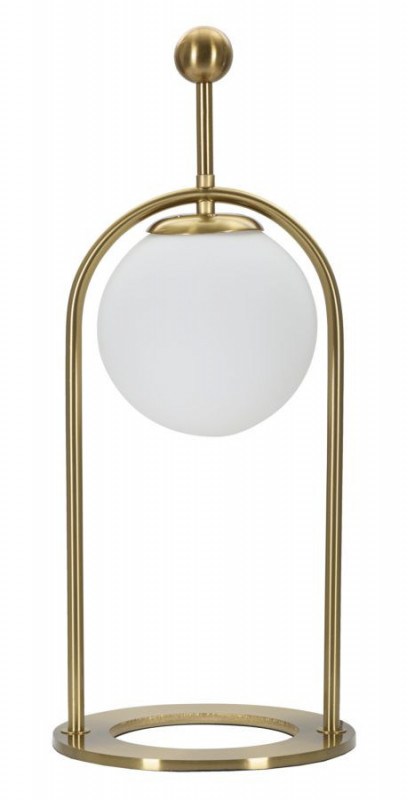 Lampa aurie din metal si sticla, Ø 21 cm, soclu E14, max 40W, Glamy Mauro Ferreti