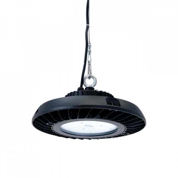 Lampa industriala suspendata SMD Ufo 150W H, negru, Max 150W, lumina rece, Kelektron - Img 1