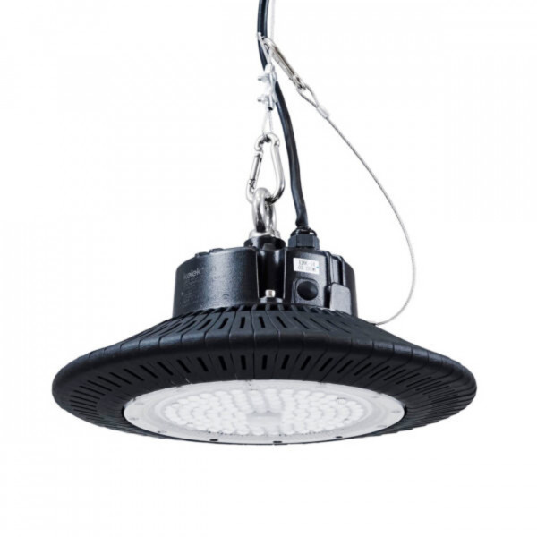 Lampa industriala suspendata SMD Ufo, negru, Max 150W, lumina rece, Kelektron