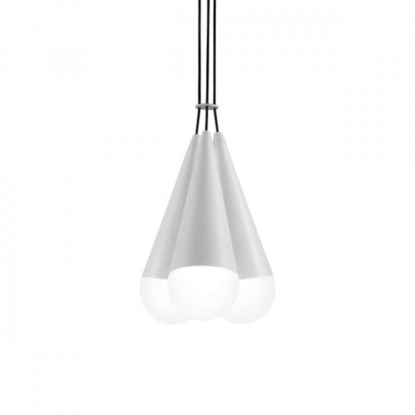Lampa suspendata LED Cluster 2, Max 18W, alb, lumina calda, Kelektron