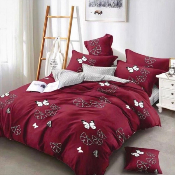 Lenjerie de Pat din Finet, Pat 2 Persoane, Butterflies, FNJ-70