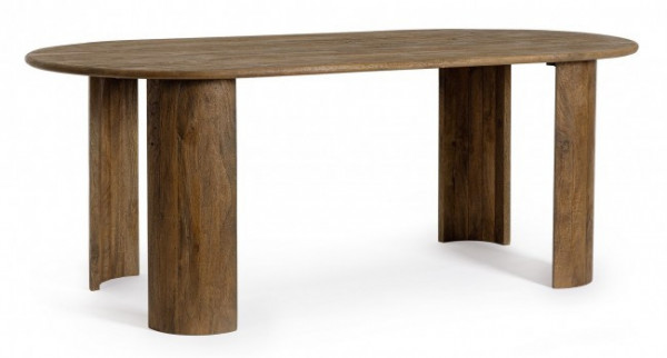 Masa dining pentru 8 persoane maro din lemn de Mango, 210 cm, Orlando Bizzotto