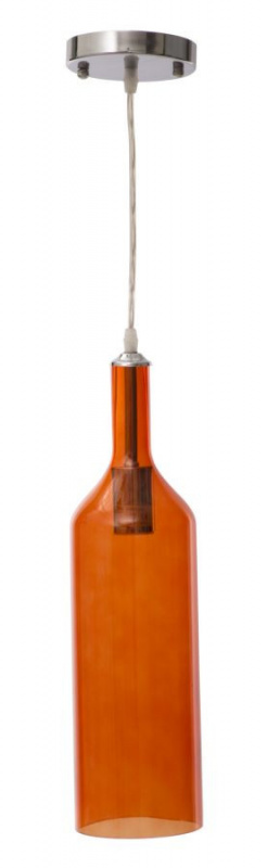 Pendul portocaliu din sticla, ø 11 x h43 cm, Bottle Mauro Ferreti - Img 1