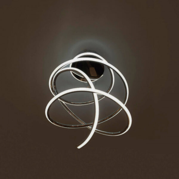 Plafoniera LED Comet 7, crom, Max 45W, lumina calda, Kelektron