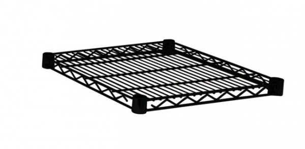 Polita pentru rafturi depozitare modulare negru mat din metal, 45x45 cm, Lux Bizzotto - Img 1