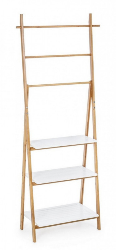 Scara decorativa cu polite din bambus si MDF, 53 cm, Audrey Bizzotto