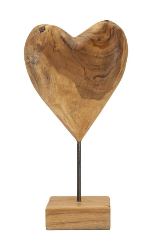 Sculptură Dobu din Teak Reciclat, 20x12x37 cm, Mauro Ferretti