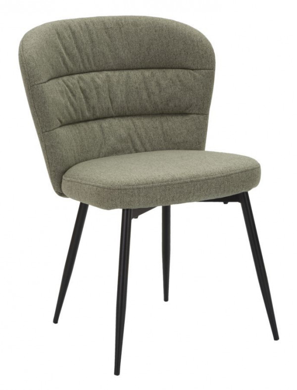 Set 2 scaune dining verzi din stofa si lemn de Pin, 58x60,5x85 cm, Losanna Mauro Ferretti