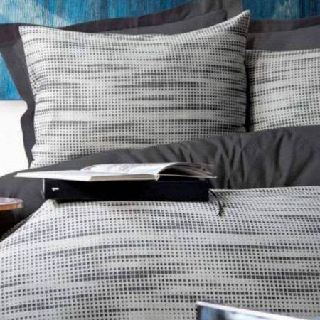 Set Lenjerie Jacquard Saten Fir Vopsit, 300TC, 6 Piese, Umbra Grey - IHJ-03