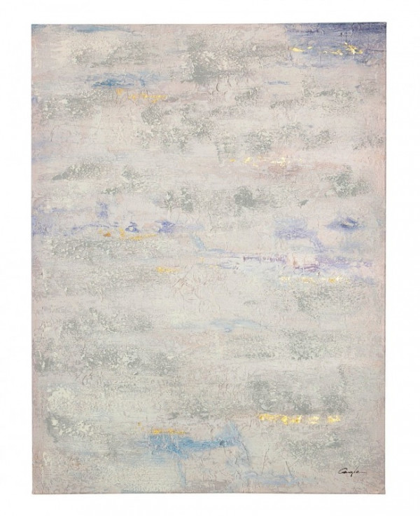 Tablou decorativ multicolor din lemn de Brad si panza, 90x3,5x120 cm, Abstract Talent Bizzotto