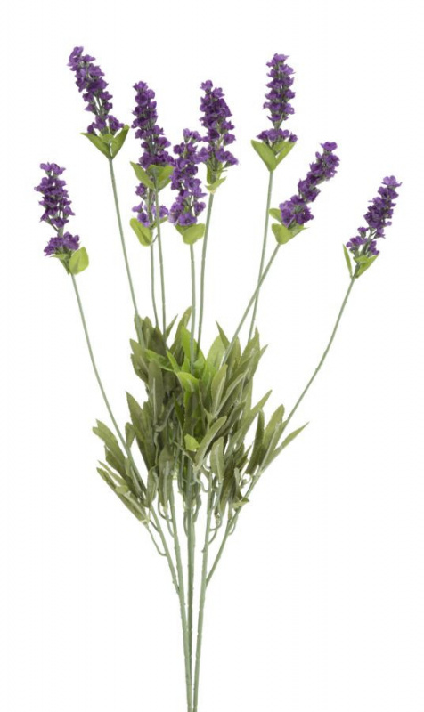 Floare artificiala verde / violeta din plastic si metal, ø 10 x h66 cm, Lavanda Mauro Ferreti