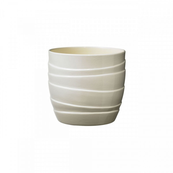 Ghiveci Barletta, ceramica, 16 cm, crem
